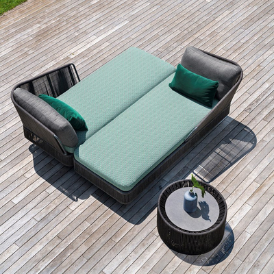 Patio অবসর বহিরঙ্গন Chaise লাউঞ্জ Daybed চুক্তি মানের Baech গার্ডেন Lounger চেয়ার