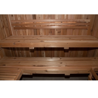220V শুকনো বাষ্প ঐতিহ্যগত Sauna অন্দর কাঠ লাল সিডার ETL