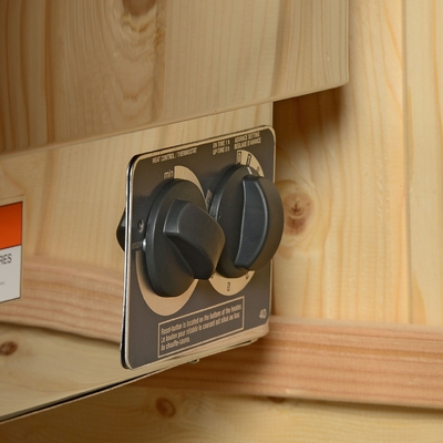 220V শুকনো বাষ্প ঐতিহ্যগত Sauna অন্দর কাঠ লাল সিডার ETL